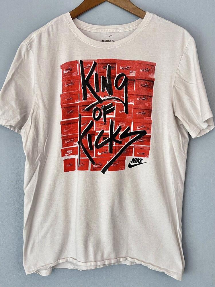 Nike King Of Kicks T-Shirt White 1410ANV 561416-10A White ISSUES Mens Large